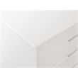 Pemberly Row 8-Drawer Transitional Wood Storage Cart in White Wash