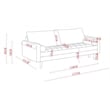 Pemberly Row Contemporary Velvet Living room Sofa in Gray Finish