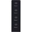Pemberly Row Set of 2 4 and 3 Drawer Filing Cabinets in Black