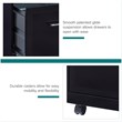 Pemberly Row 2 Set of 4 Drawer and Mobile 2 Drawer File Cabinet in Black