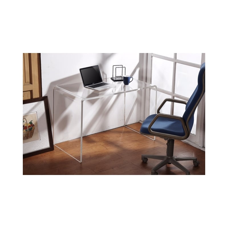 Pemberley Row Acrylic Clear Desk Rectangular Contemporary 43.5