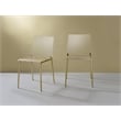 Pemberley Row Acrylic Clear/Gold Dining Chair Contemporary Design 30.75