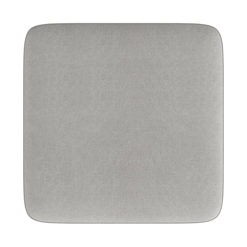 Pemberly Row Modern Backless Wood Vanity Stool Dark Driftwood Gray