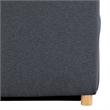 Pemberly Row Convertible Chair in Navy Blue Fabric Upholstery
