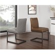 Pemberley Row Faux Leather Antique Brown Dining Chair Rectangular Easy to Clean 34.5