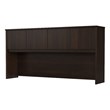 Pemberly Row 72W Desk Hutch in Black Walnut - Engineered Wood