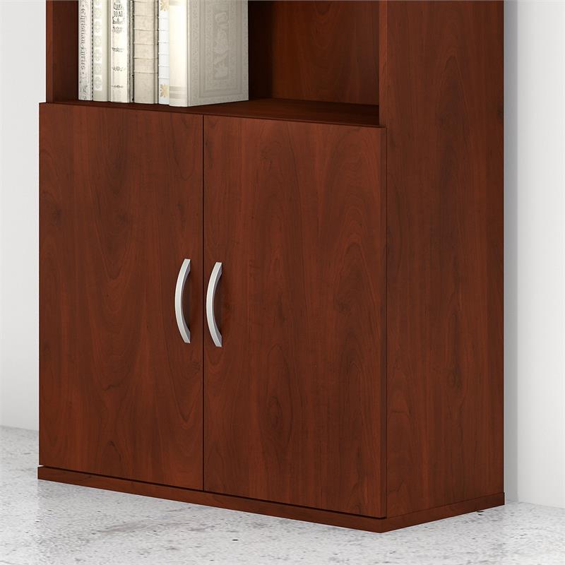 Pemberly Row Bookcase Door Kit in Hansen Cherry - Engineered Wood