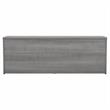 Pemberly Row Low Storage Cabinet with Doors in Platinum Gray - Engineered Wood