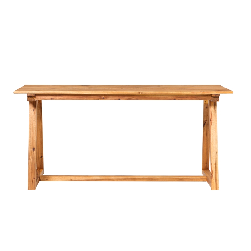Pemberly Row Modern Slat Back Solid Wood 70