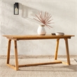 Pemberly Row Modern Slat Back Solid Wood 70