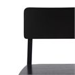 Pemberly Row 2-Piece Minimalist Solid Wood Counter Stool - Set of 2 - Black