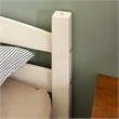 Pemberly Row Transitional Twin-over-Twin Solid Wood Bunk Bed Frame in White