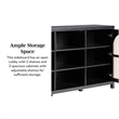 Pemberly Row Modern Arched Rattan 2-Door Wood Sideboard 58