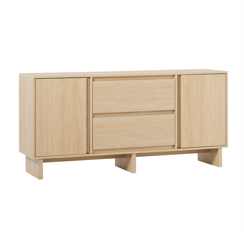Pemberley Row MDF Coastal Oak Sideboard Rectangular Adjustable Shelf 63