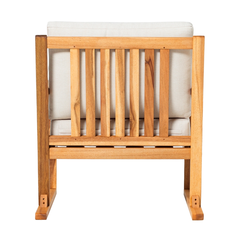 Pemberly Row Modern Slat Back Solid Wood Club Chair - Natural