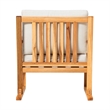 Pemberly Row Modern Slat Back Solid Wood Club Chair - Natural