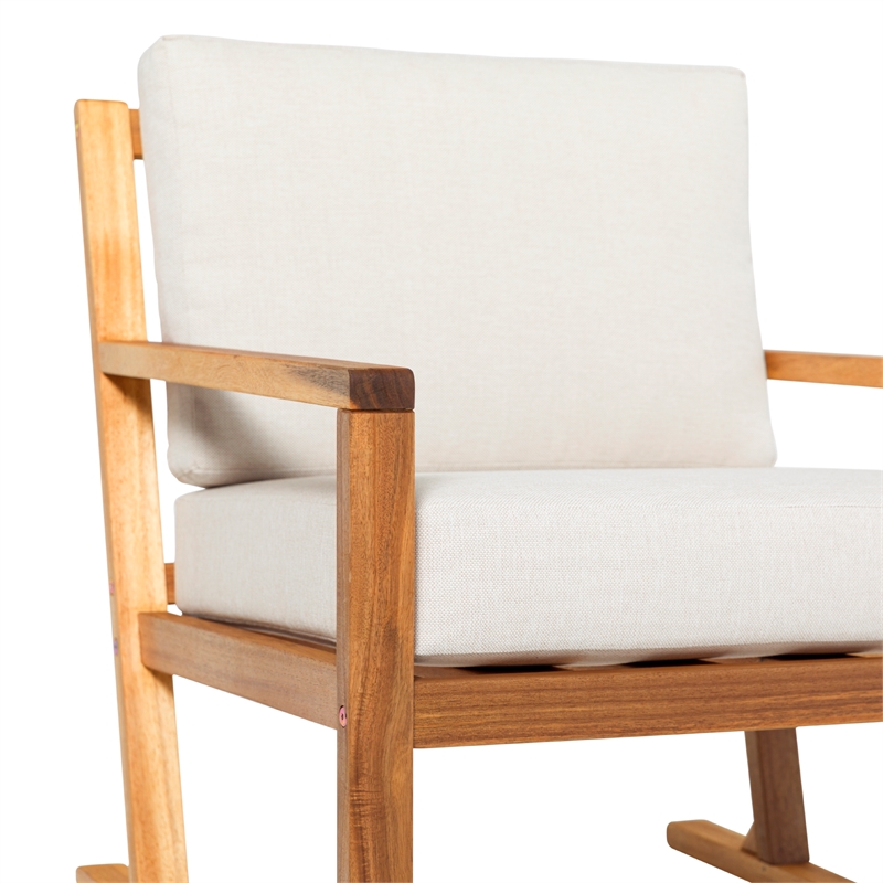 Pemberly Row Modern Slat Back Solid Wood Club Chair - Natural