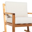 Pemberly Row Modern Slat Back Solid Wood Club Chair - Natural