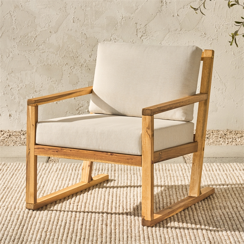 Pemberly Row Modern Slat Back Solid Wood Club Chair - Natural