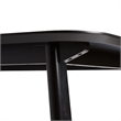 Pemberly Row Modern Solid Wood Trestle Base Dining Table - Black Ash
