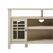Pemberly Row Transitional Wood Glass Door Storage Sideboard 58