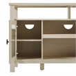 Pemberly Row Transitional Wood Glass Door Storage Sideboard 58