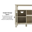 Pemberly Row Transitional Wood Glass Door Storage Sideboard 58