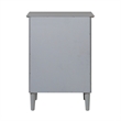 Pemberly Row Traditional 1-Drawer Solid Wood Nightstand - Gray