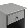 Pemberly Row Traditional 1-Drawer Solid Wood Nightstand - Gray