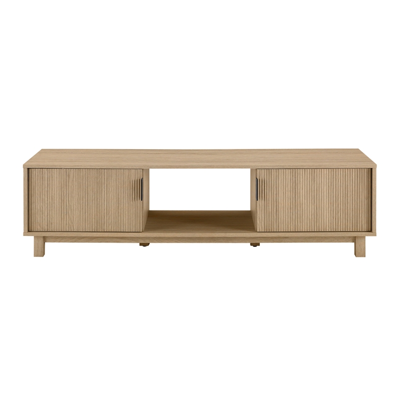 Pemberley Row MDF Oak TV Stand Rectangular Contemporary 58