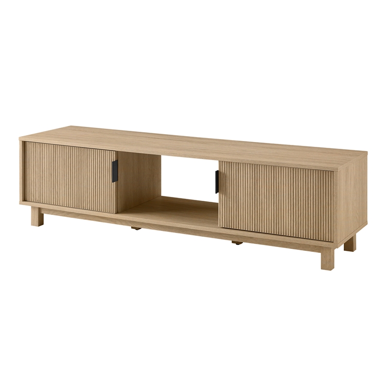 Pemberley Row MDF Oak TV Stand Rectangular Contemporary 58