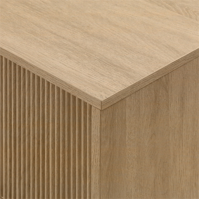 Pemberley Row MDF Oak TV Stand Rectangular Contemporary 58