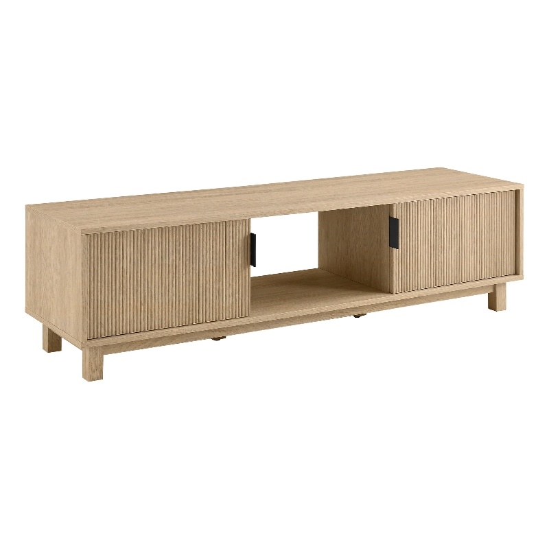 Pemberley Row MDF Oak TV Stand Rectangular Contemporary 58