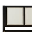 Pemberly Row Solid Wood Rattan Headboard King Bedframe - Black