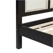 Pemberly Row Solid Wood Rattan Headboard King Bedframe - Black