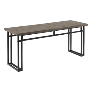 Pemberly Row 44&quot Modern Wood Veneer Dining Bench - Gray Hickory
