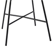 Pemberly Row Upholstered Dining Chair with Metal X Base - 2pk - Black