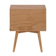 Pemberly Row 2-Drawer Mid-Century Solid Wood Nightstand - Natural Pine