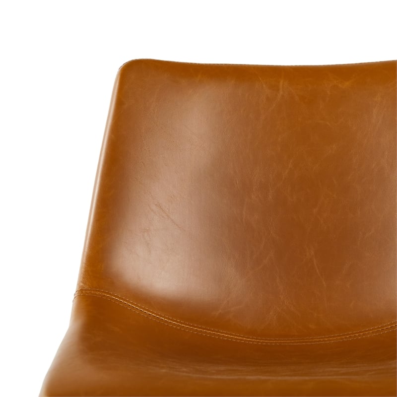 Pemberley Row Upholstered Whiskey Brown Counter Stool Rectangular High-Performance 33.18