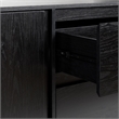 Pemberley Row MDF Black Sideboard Rectangular Adjustable Shelves 63