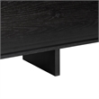 Pemberley Row MDF Black Sideboard Rectangular Adjustable Shelves 63