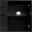 Pemberley Row MDF Black Sideboard Rectangular Adjustable Shelves 63