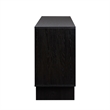Pemberley Row MDF Black Sideboard Rectangular Adjustable Shelves 63