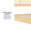 Pemberly Row Rattan Headboard Solid Wood King Bedframe - Natural
