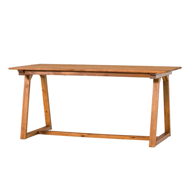Pemberly Row Modern Slat Back Solid Wood 70