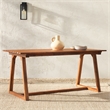 Pemberly Row Modern Slat Back Solid Wood 70
