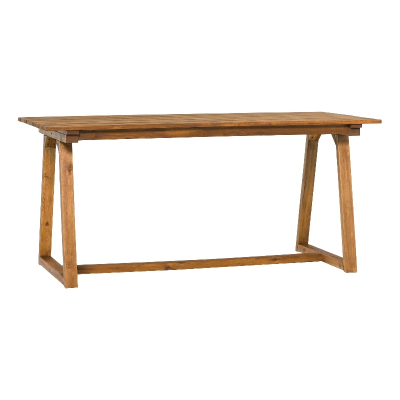 Pemberly Row Modern Slat Back Solid Wood 70