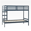 Pemberly Row Modern Solid Wood Twin Over Twin Simple Bunk Bed in Midnight Navy