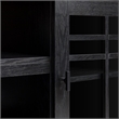 Pemberly Row Transitional Wood Glass Door Storage Sideboard 58