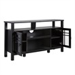 Pemberly Row Transitional Wood Glass Door Storage Sideboard 58